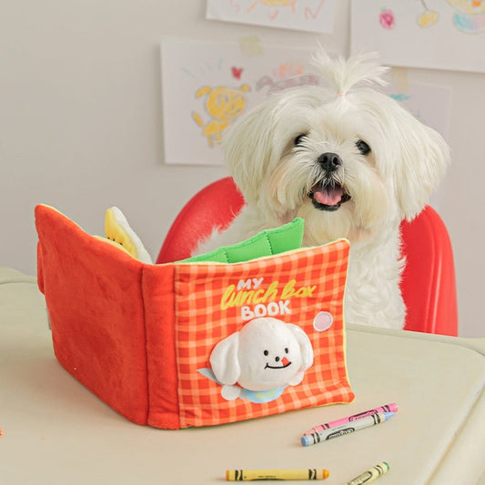 Interactive Treat-Hiding Dog Training Book Toy