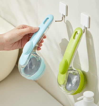 Silicone Pet Bath Brush with Shampoo Dispenser