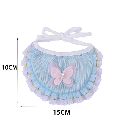 Embroidered Butterfly Hat and Bandana Set