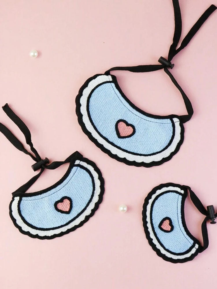 Heart Print Bandana Bib