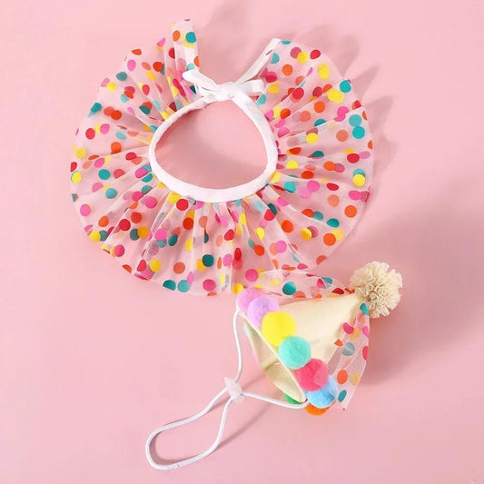 Polka Dot Pet Birthday Party Set