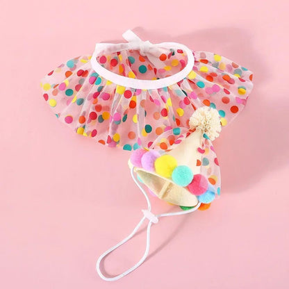 Polka Dot Pet Birthday Party Set