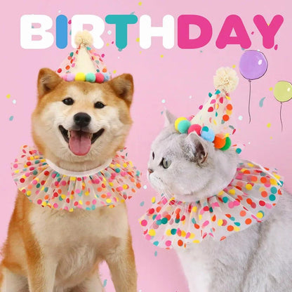 Polka Dot Pet Birthday Party Set