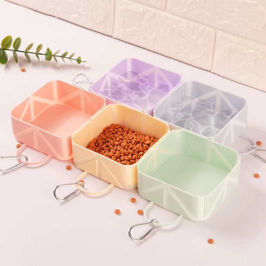 Portable Fold & Feed Travel Bowl