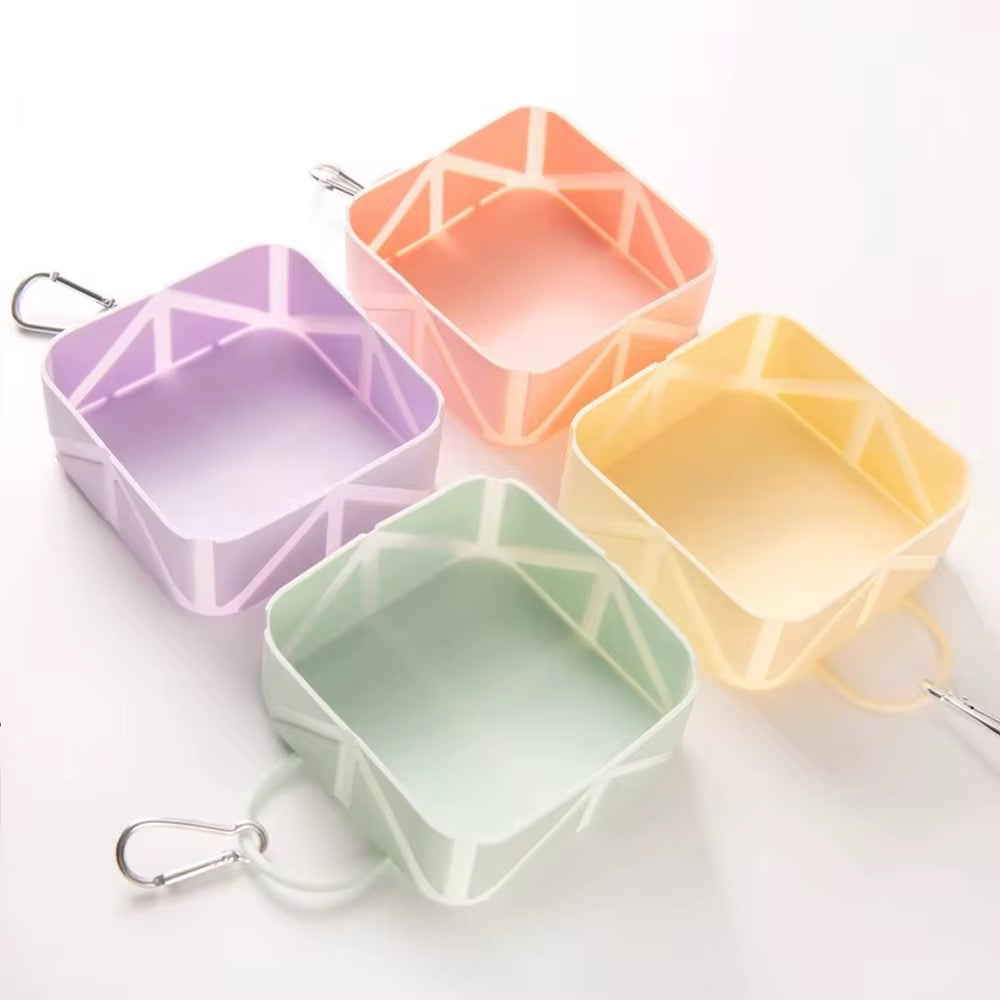 Portable Fold & Feed Travel Bowl