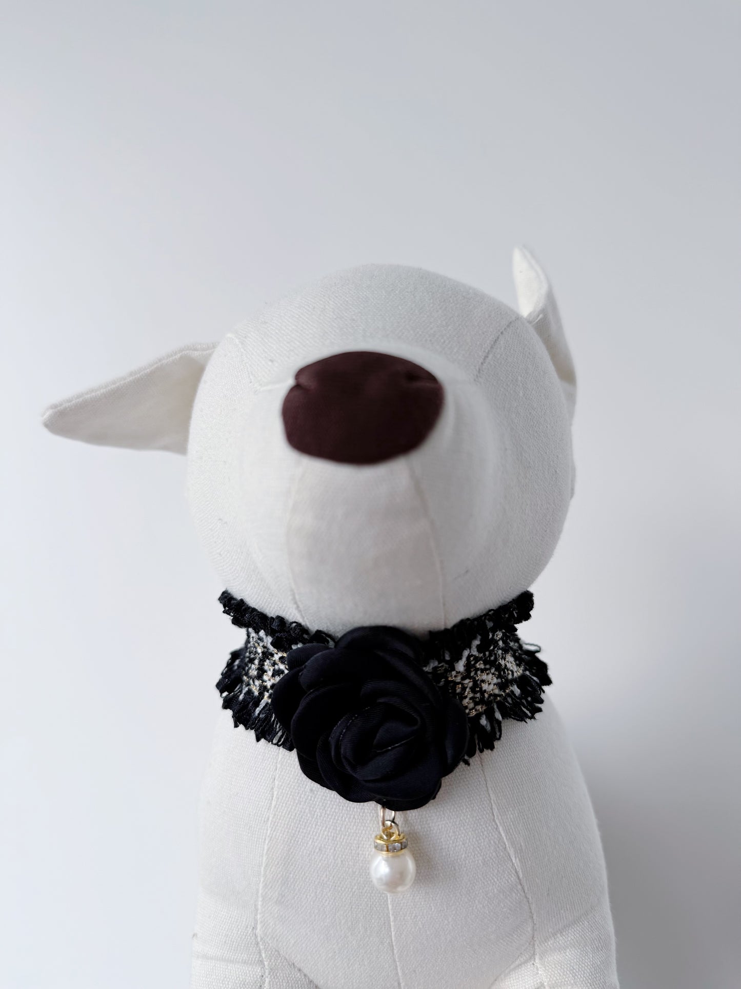 Tweed Flower Collar